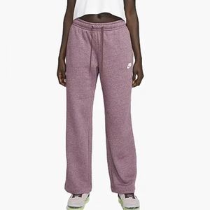 Nike sportswear club fleece women’s pants dark wine/heather/white S